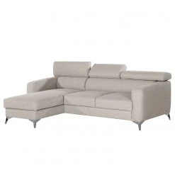 Loftscape Ecksofa Nonza I - Webstoff - Kaschmir - Longchair davorstehend links