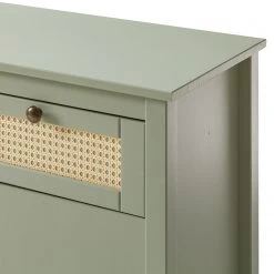 Maison Belfort Sideboard Belleria - Kiefer massiv / Wiener Geflecht - Hellolivgrün -Wohnzimmermöbel boutique en ligne 1000193120 200930 16091700007 DETAILS P000000001000193120