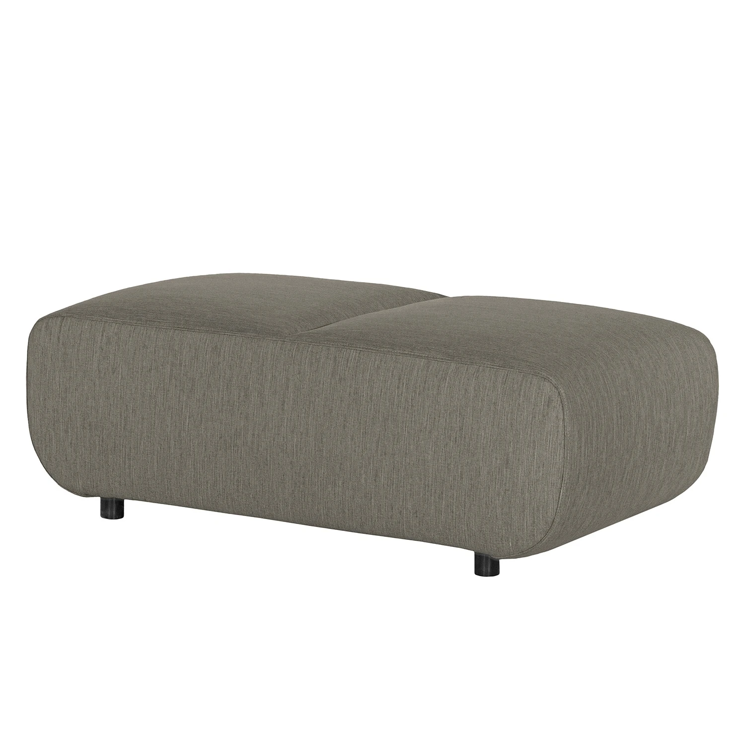 Loftscape Polsterhocker Mezin I - Samt - Webstoff Meara: Grau 1 Loftscape Polsterhocker Mezin I - Samt - Webstoff Meara: Grau