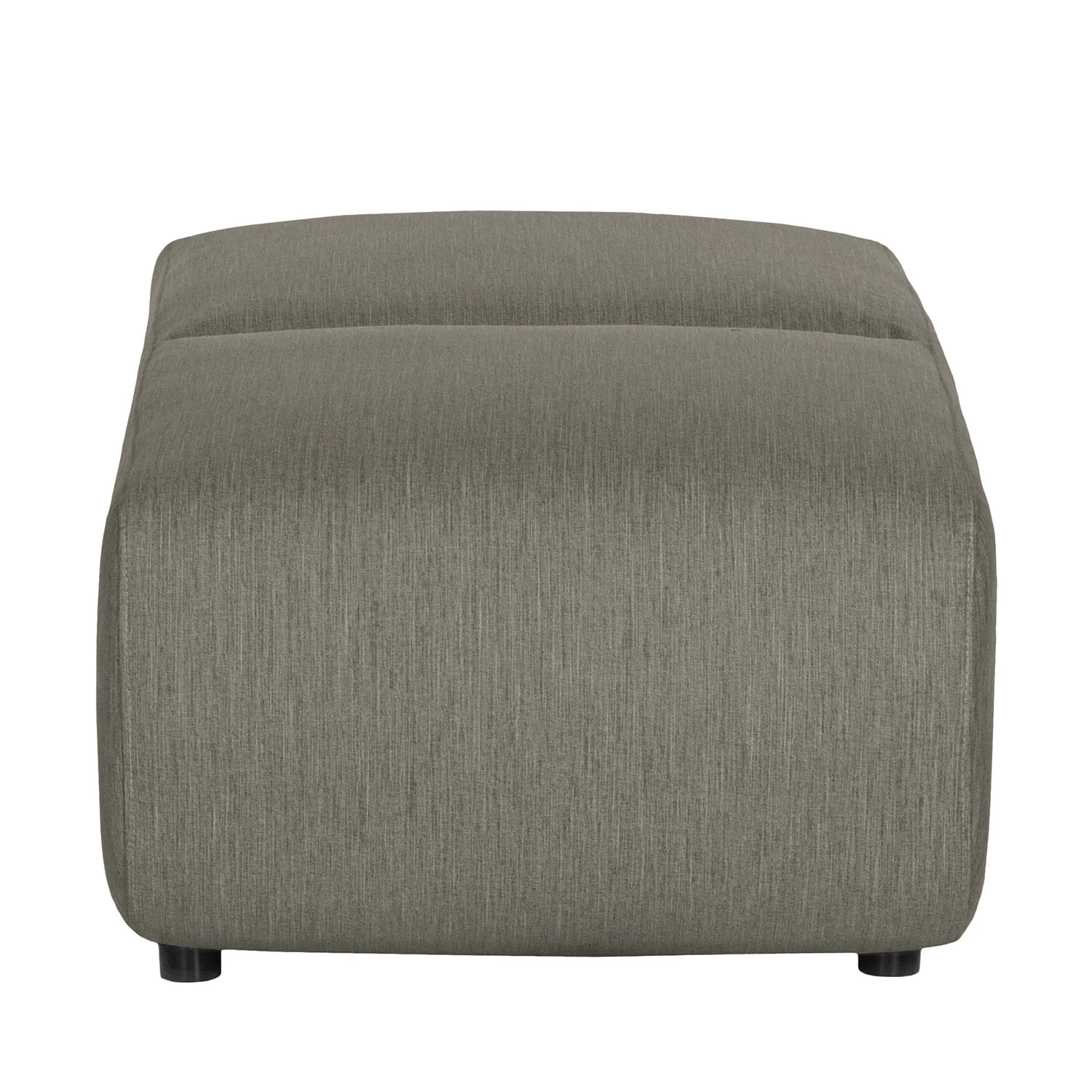 Loftscape Polsterhocker Mezin I - Samt - Webstoff Meara: Grau 4 Loftscape Polsterhocker Mezin I - Samt - Webstoff Meara: Grau – Bild 4