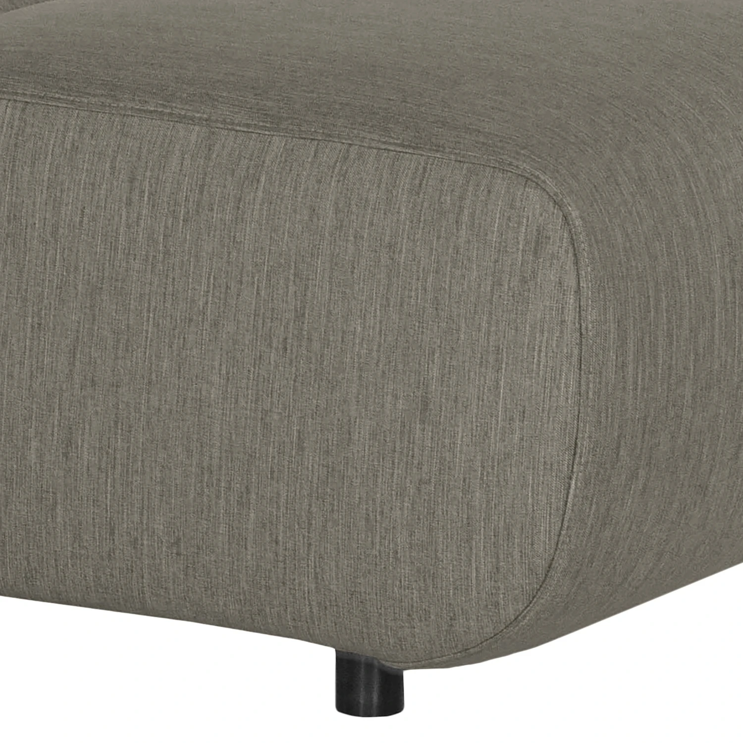 Loftscape Polsterhocker Mezin I - Samt - Webstoff Meara: Grau 6 Loftscape Polsterhocker Mezin I - Samt - Webstoff Meara: Grau – Bild 6