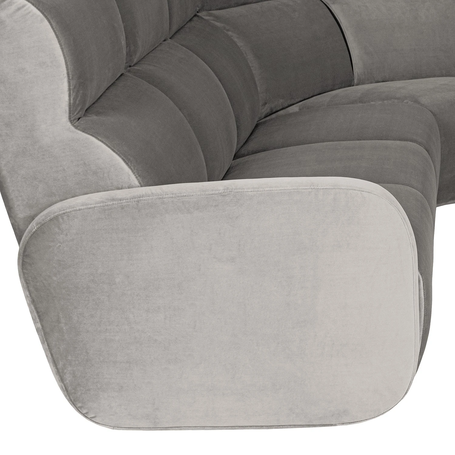 Loftscape Ecksofa Mezin I - Samt - Samt Ravi: Taupe 9 Loftscape Ecksofa Mezin I - Samt - Samt Ravi: Taupe – Bild 9