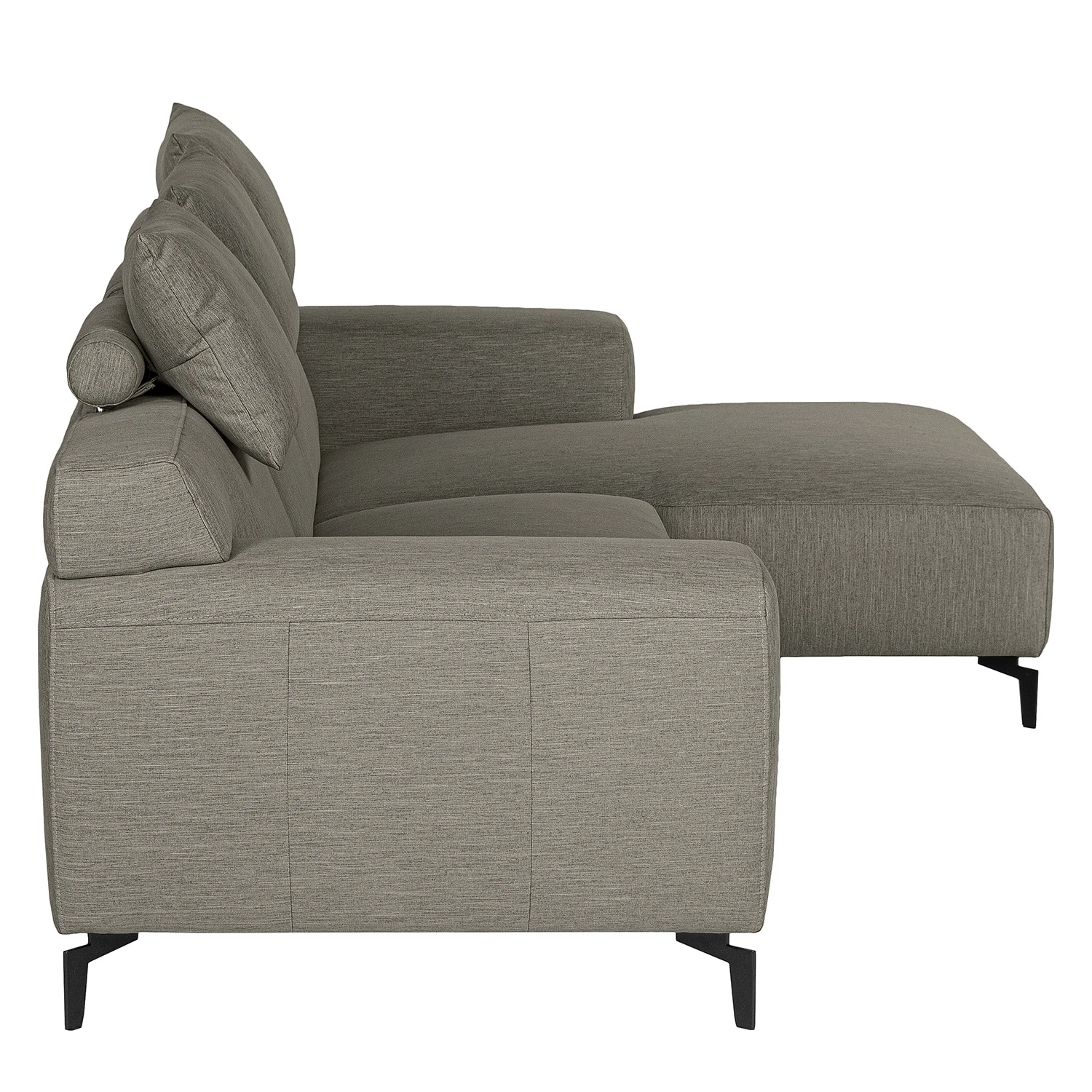 Loftscape Ecksofa Manot I - Webstoff - Grau - Longchair davorstehend rechts - Sitztiefenverstellung 5 Loftscape Ecksofa Manot I - Webstoff - Grau - Longchair davorstehend rechts - Sitztiefenverstellung – Bild 5
