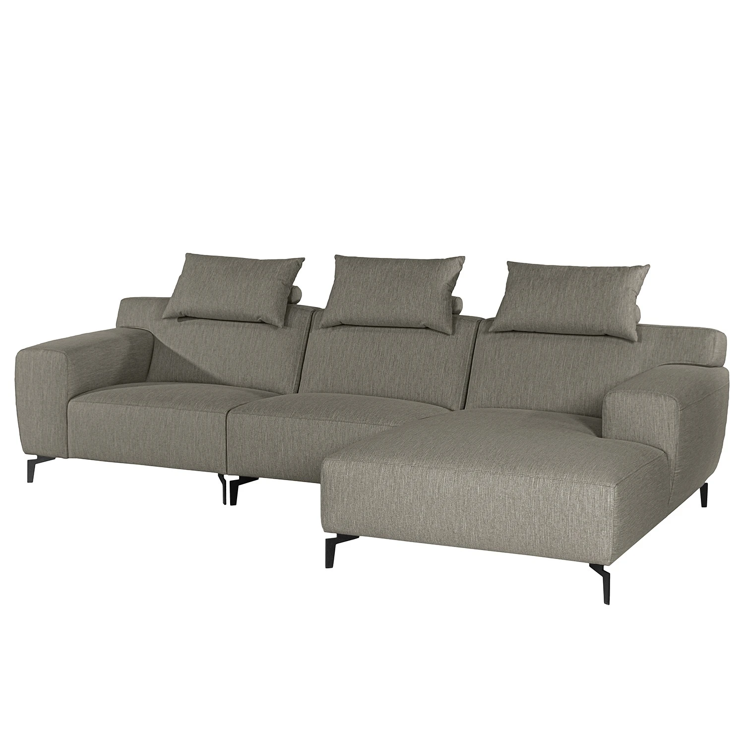 Loftscape Ecksofa Manot I - Webstoff - Grau - Longchair davorstehend rechts - Sitztiefenverstellung 8 Loftscape Ecksofa Manot I - Webstoff - Grau - Longchair davorstehend rechts - Sitztiefenverstellung – Bild 8