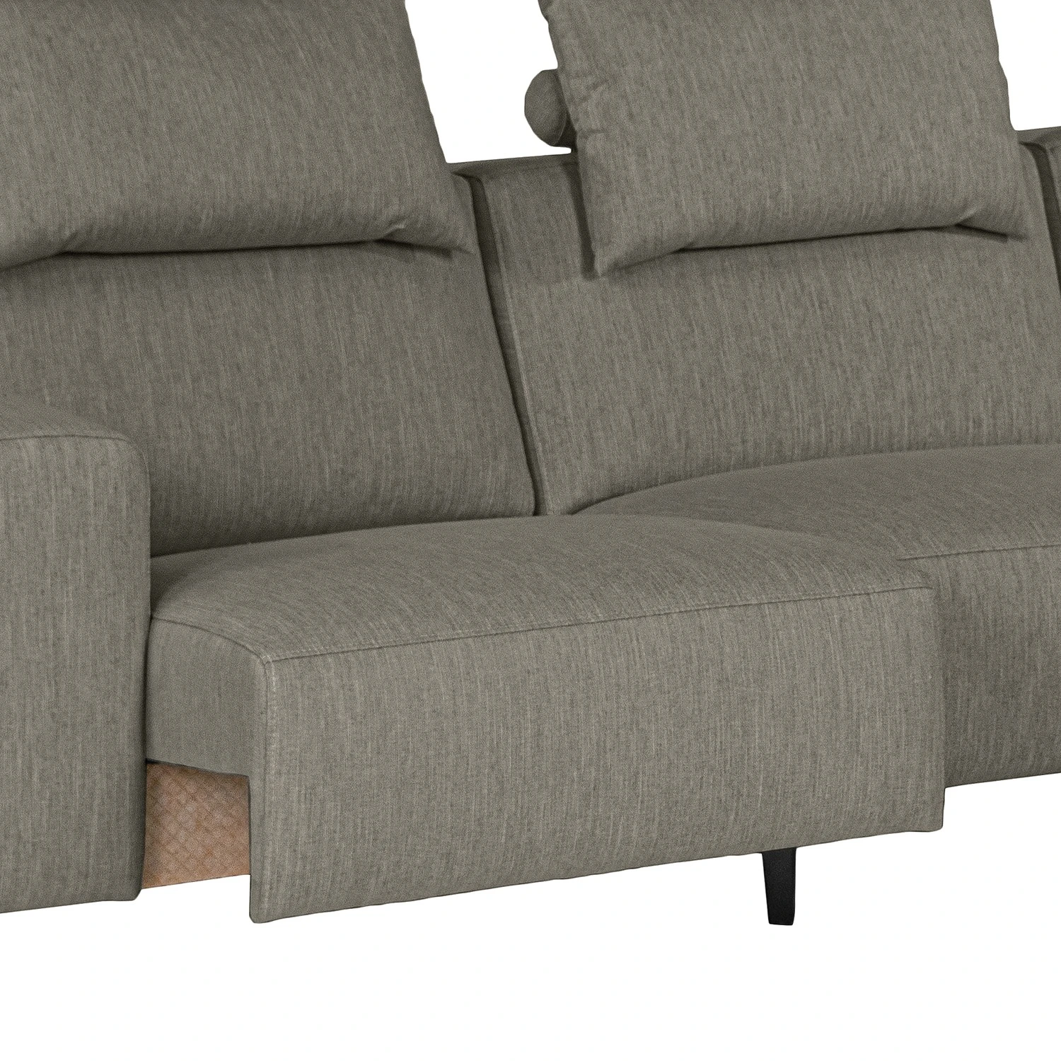 Loftscape Ecksofa Manot I - Webstoff - Grau - Longchair davorstehend rechts - Sitztiefenverstellung 10 Loftscape Ecksofa Manot I - Webstoff - Grau - Longchair davorstehend rechts - Sitztiefenverstellung – Bild 10
