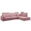 Fredriks Ecksofa Raisio - Webstoff - Mauve - Ottomane davorstehend rechts