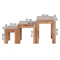 Naturoo Beistelltisch-Set Woodfin (3er-Set) - Akazie massiv -Wohnzimmermöbel boutique en ligne 1000194211 200108 10050200054 SKETCH DETAILS P000000001000194211 sketch