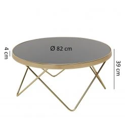 Jack & Alice Couchtisch Morgan - Glas / Metall - Schwarz / Gold 11 Jack & Alice Couchtisch Morgan - Glas / Metall - Schwarz / Gold -Wohnzimmermöbel boutique en ligne 1000194305 200108 10062400629 SKETCH DETAILS P000000001000194305 sketch