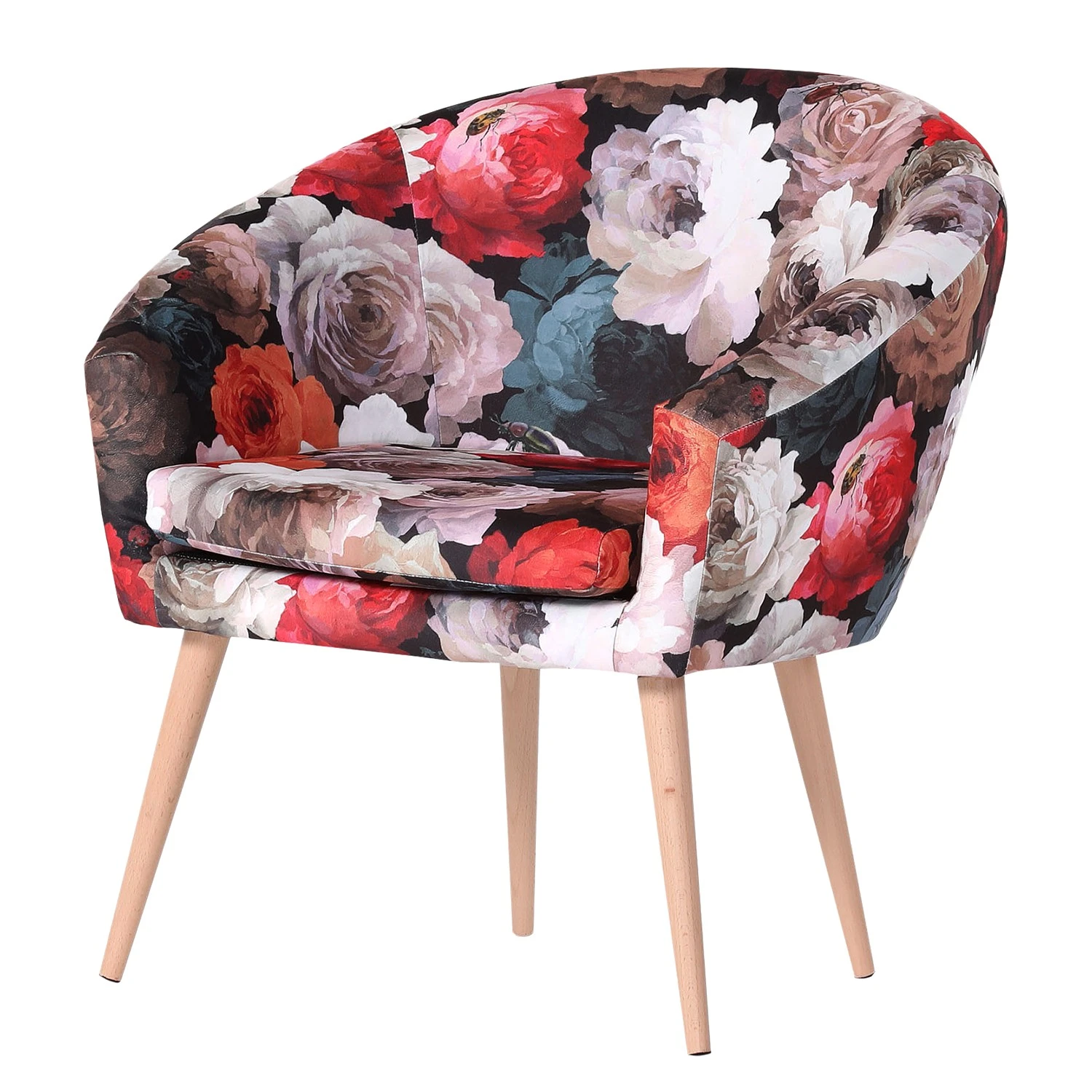 Norrwood Sessel Tippytoe V - Microfaser - Buche Hell 1 Norrwood Sessel Tippytoe V - Microfaser - Buche Hell