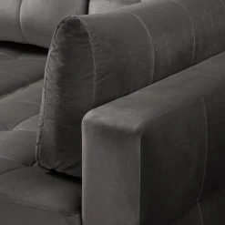 Fredriks Ecksofa Upwell II - Microfaser - Dunkelgrau - Ottomane davorstehend rechts -Wohnzimmermöbel boutique en ligne 1000196281 200224 14474500821 DETAILS P000000001000196281