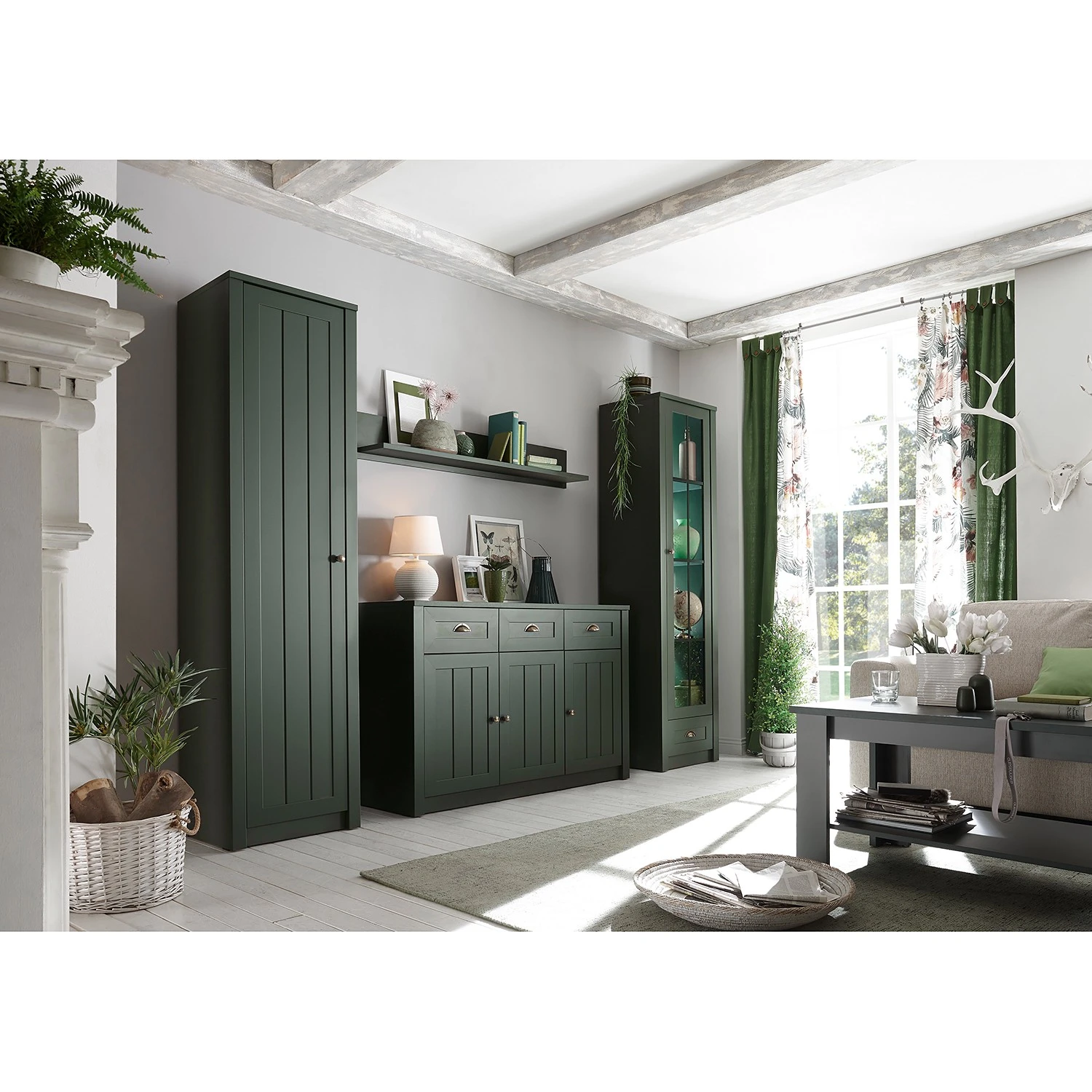 Ridgevalley Sideboard Beauville I - Moosgrün / Gold 3 Ridgevalley Sideboard Beauville I - Moosgrün / Gold – Bild 3