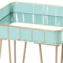 Norrwood Beistelltisch Krokvik IV - Glas / Metall - Mint / Sandgrau -Wohnzimmermöbel boutique en ligne 1000196490 191211 14163100048 DETAILS P000000001000196490