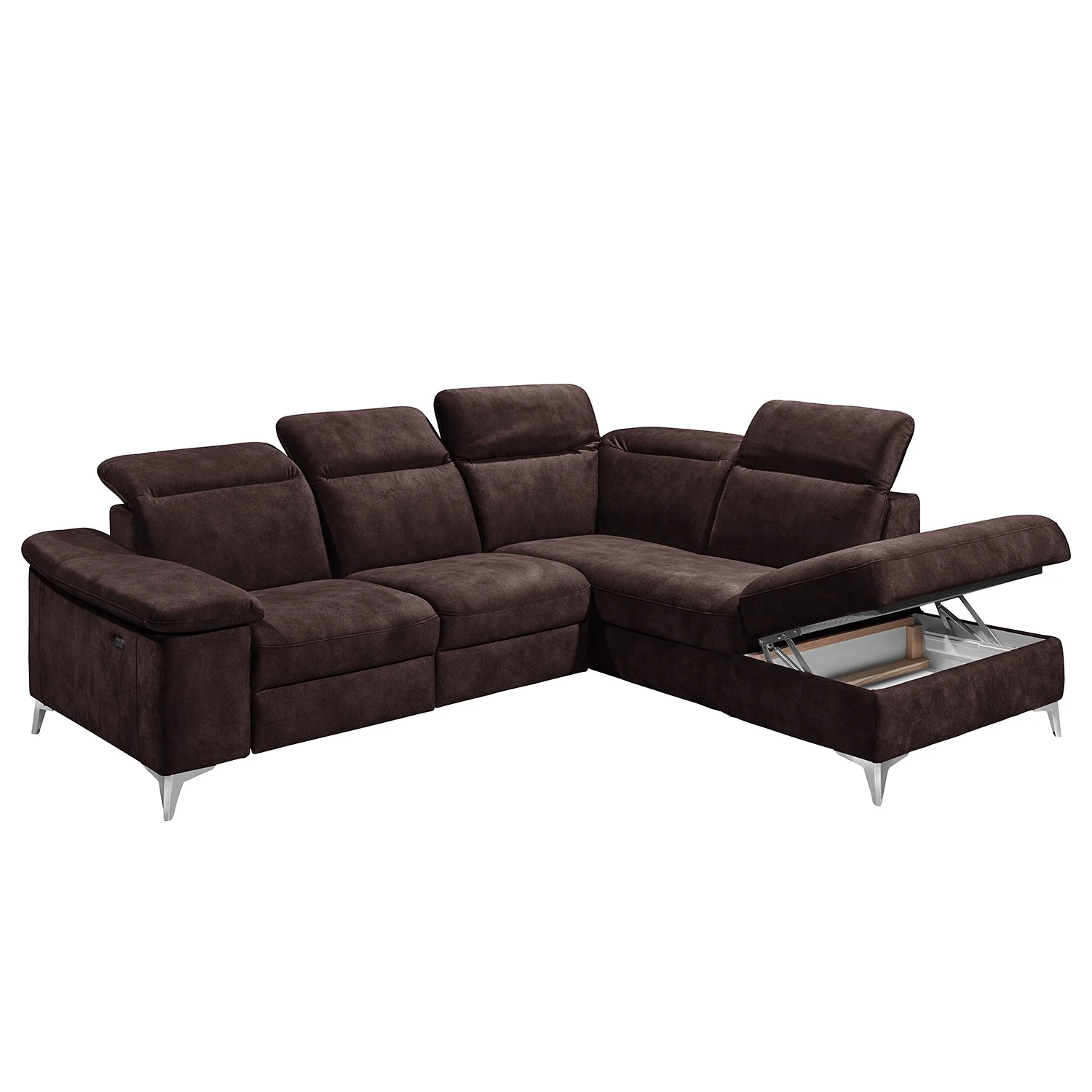 Fredriks Ecksofa Tolar - Microfaser - Microfaser Salvo: Aubergine - Ottomane davorstehend rechts 5 Fredriks Ecksofa Tolar - Microfaser - Microfaser Salvo: Aubergine - Ottomane davorstehend rechts – Bild 5