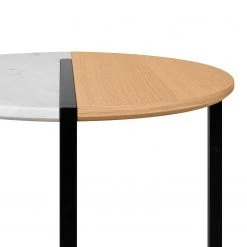 Temahome Couchtisch Sonata - Marmor / Stahl - Eiche / Weiß -Wohnzimmermöbel boutique en ligne 1000198865 191209 09463000045 DETAILS P000000001000198865