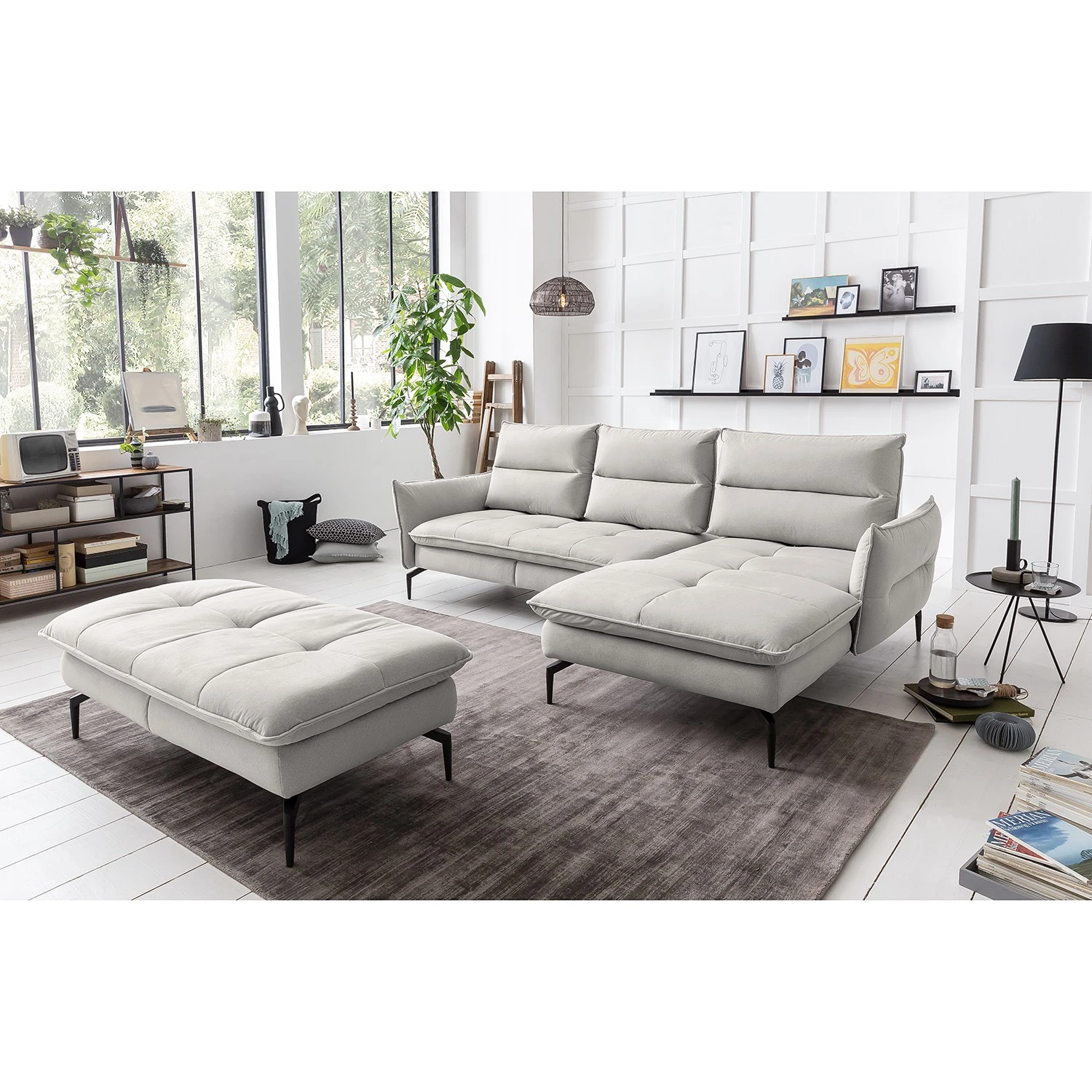 Fredriks Ecksofa Atoka I - Strukturstoff - Webstoff Pendo: Sahara 3 Fredriks Ecksofa Atoka I - Strukturstoff - Webstoff Pendo: Sahara – Bild 3