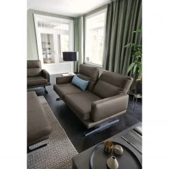 Fredriks Sofa Lound (3-Sitzer) - Echtleder - Dunkelgrau -Wohnzimmermöbel boutique en ligne 1000199798 200225 14061500333 MOOD DETAILS P000000001000199798 mood