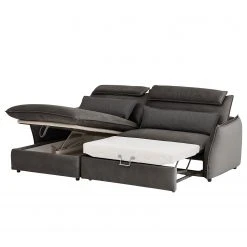 Fredriks Ecksofa Coolin - Samt - Dunkelbraun - Longchair davorstehend links - Schlaffunktion - Bettkasten -Wohnzimmermöbel boutique en ligne 1000199855 200225 14062900858 DETAILS P000000001000199855