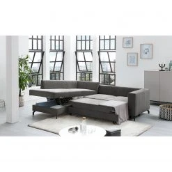 Fredriks Ecksofa Manso - Webstoff - Grau - Ottomane davorstehend links - Schlaffunktion - Bettkasten 9 Fredriks Ecksofa Manso - Webstoff - Grau - Ottomane davorstehend links - Schlaffunktion - Bettkasten -Wohnzimmermöbel boutique en ligne 1000199902 200225 14064101226 MOOD DETAILS P000000001000199902 mood