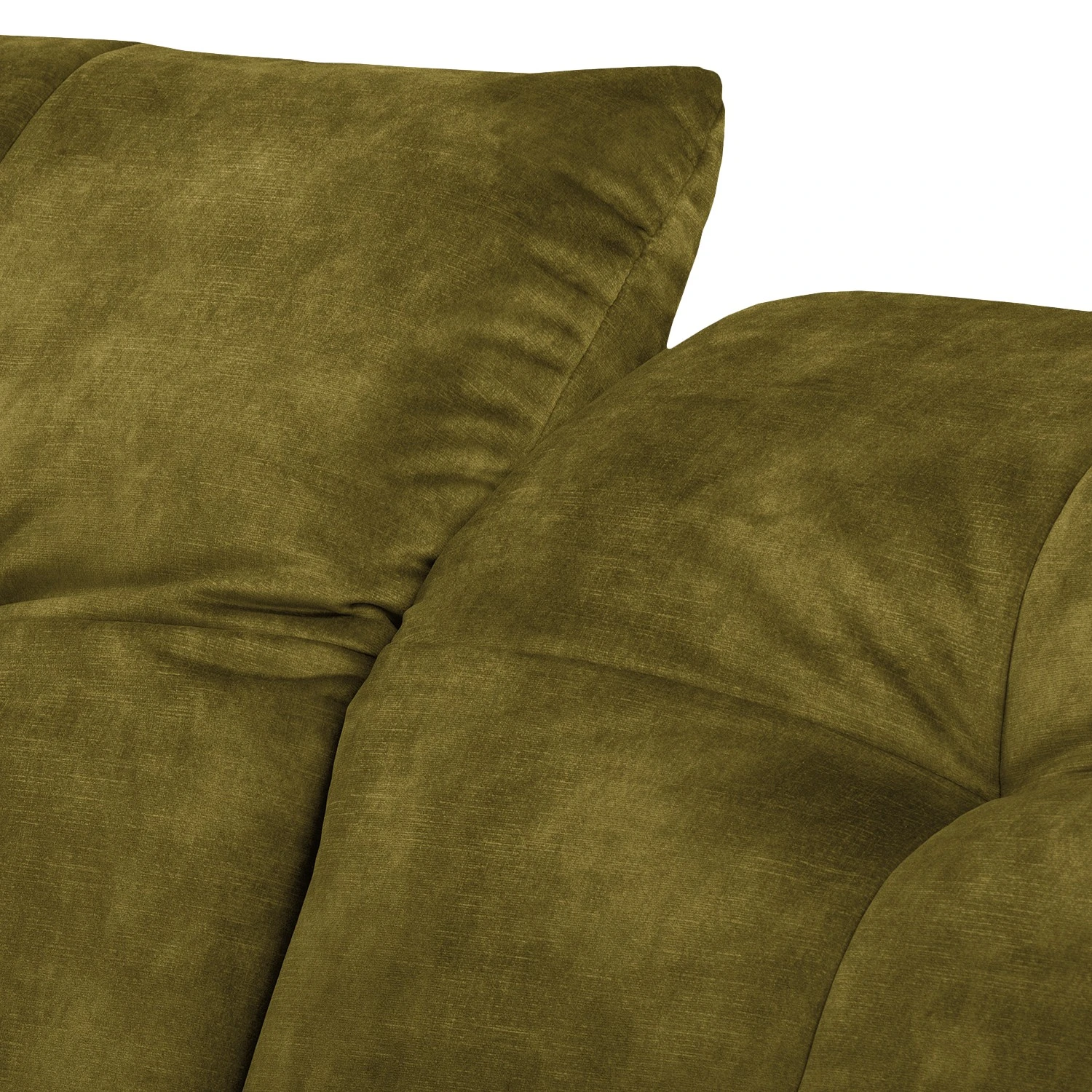 Fredriks Ecksofa Atmore - Samt - Olivgelb - Longchair davorstehend links 7 Fredriks Ecksofa Atmore - Samt - Olivgelb - Longchair davorstehend links – Bild 7