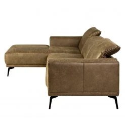 Fredriks Ecksofa Basin II - Kunstleder - Kokosnuss Braun - Longchair davorstehend links -Wohnzimmermöbel boutique en ligne 1000200003 200409 12381300059 DETAILS P000000001000200003