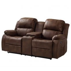 Modoform Kinosofa Mendis II - Microfaser - Nougat