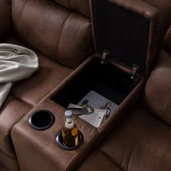 Modoform Kinosofa Mendis II - Microfaser - Nougat -Wohnzimmermöbel boutique en ligne 1000200117 210219 06043000014 DETAILS P000000001000200117