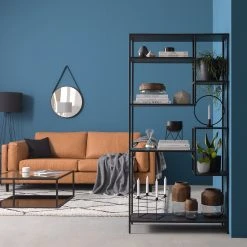 Fredriks Regal Meon IV - Eiche Grau Dekor -Wohnzimmermöbel boutique en ligne 1000201075 201120 14481200002 MOOD DETAILS P000000001000201075 mood