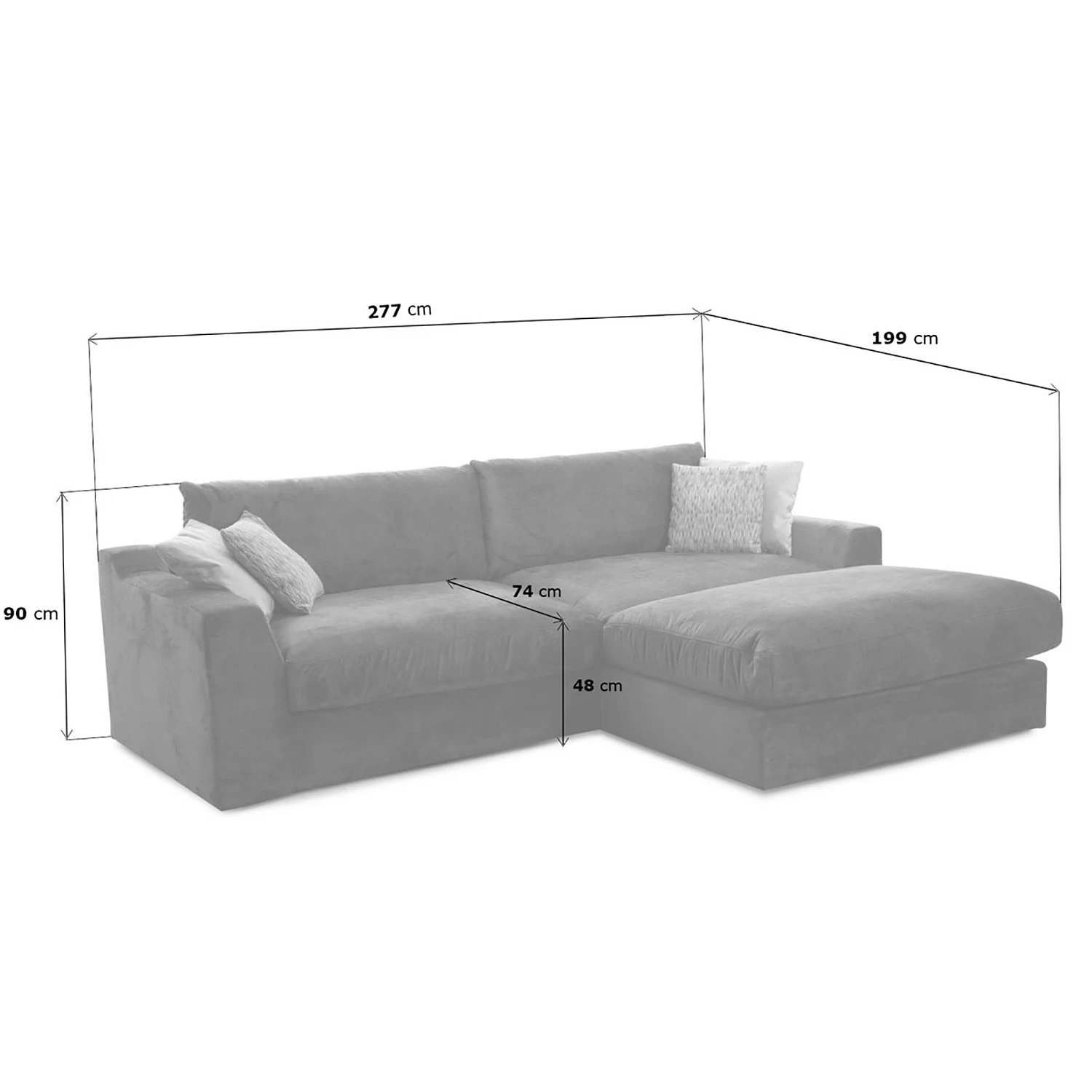Fredriks Ecksofa Dixwell II - Flachgewebe - Kaschmir - Longchair davorstehend rechts 9 Fredriks Ecksofa Dixwell II - Flachgewebe - Kaschmir - Longchair davorstehend rechts – Bild 9