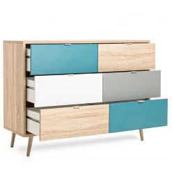 Norrwood Kommode Bibury I - Mehrfarbig / Eiche Sonoma Dekor -Wohnzimmermöbel boutique en ligne 1000202438 200124 09541400071 DETAILS P000000001000202438