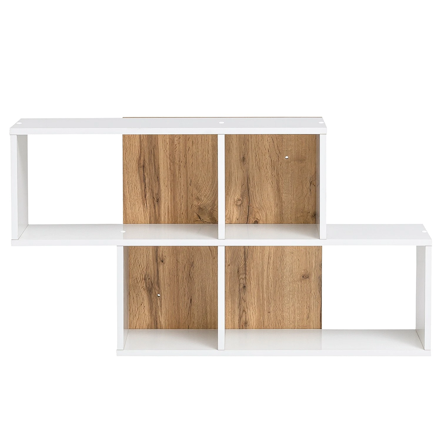 Schildmeyer Wandregal Padua - Weiß / Eiche Landhaus Dekor 3 Schildmeyer Wandregal Padua - Weiß / Eiche Landhaus Dekor – Bild 3