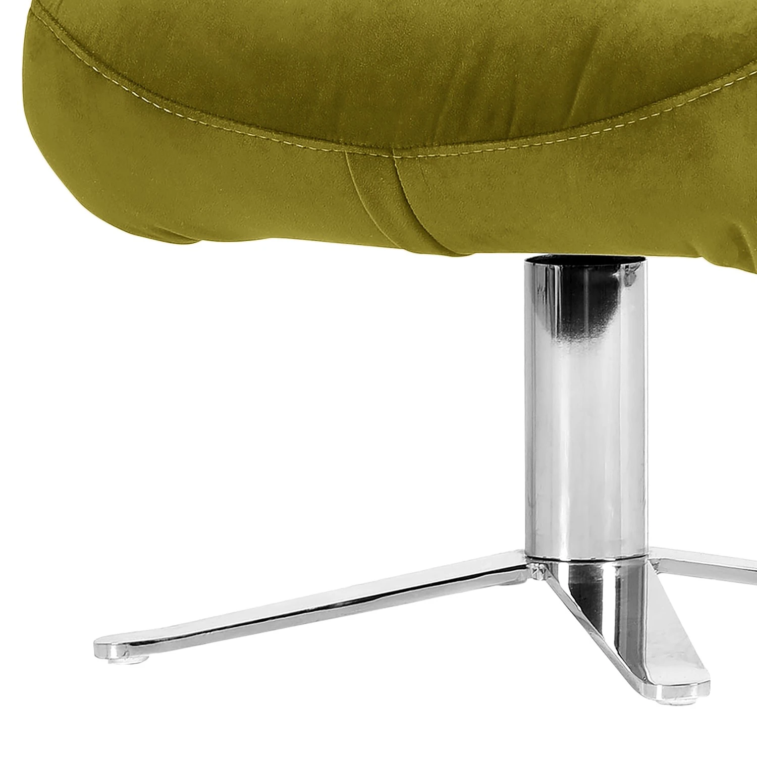 Loftscape Polsterhocker Chassy II - Samt - Avocado 3 Loftscape Polsterhocker Chassy II - Samt - Avocado – Bild 3