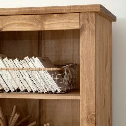 Maison Belfort Wohnwand Finca Rustica I (3-teilig) - Kiefer massiv - Kiefer Natur -Wohnzimmermöbel boutique en ligne 1000205046 200511 14244500014 DETAILS P000000001000205046