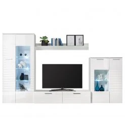 Loftscape Wohnwand Lonoke (5-teilig) - Inkl. Beleuchtung - Hochglanz Weiß -Wohnzimmermöbel boutique en ligne 1000205080 200212 13461400008 DETAILS P000000001000205080