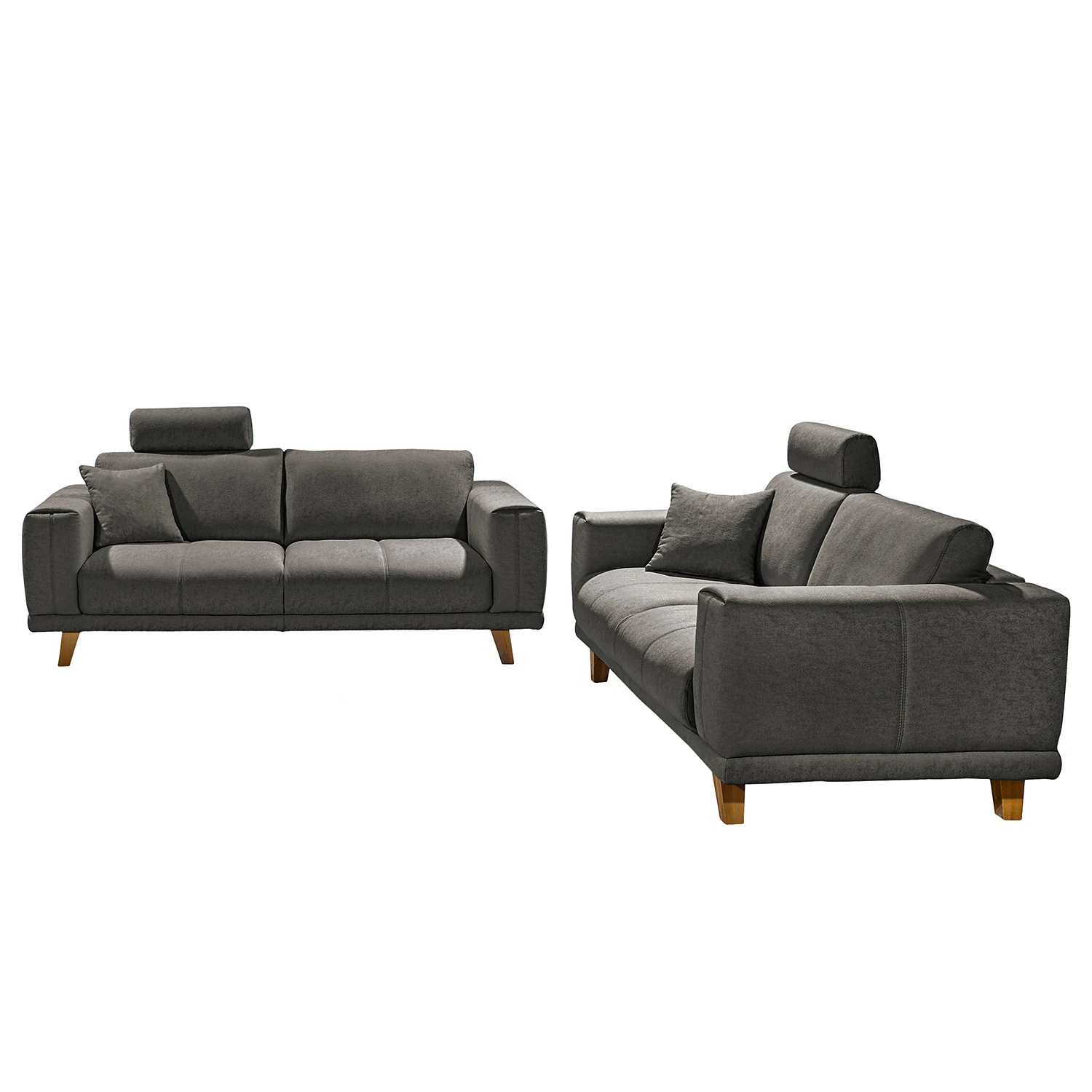 Ars Natura Polstergarnitur Pomos (3-2) - Webstoff - Lehm 1 Ars Natura Polstergarnitur Pomos (3-2) - Webstoff - Lehm