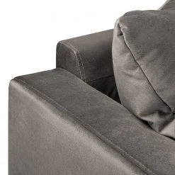 Red Living Sofa Elnora (3-Sitzer) - Samt - Grau -Wohnzimmermöbel boutique en ligne 1000206629 200302 15040900065 DETAILS P000000001000206629