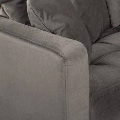 Red Living Sofa Elnora (3-Sitzer) - Samt - Grau -Wohnzimmermöbel boutique en ligne 1000206629 200302 15040900066 DETAILS P000000001000206629