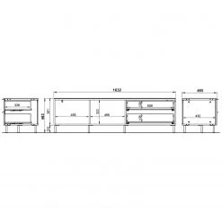 Germania TV-Lowboard California I - Kaschmir -Wohnzimmermöbel boutique en ligne 1000206663 200305 17322400011 SKETCH DETAILS P000000001000206663 sketch