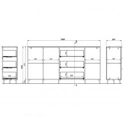 Germania Sideboard California II - Kaschmir -Wohnzimmermöbel boutique en ligne 1000206697 200305 17322900116 SKETCH DETAILS P000000001000206697 sketch