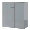 Germania Kommode Mesa II - Glas - Silbergrau / Graphit