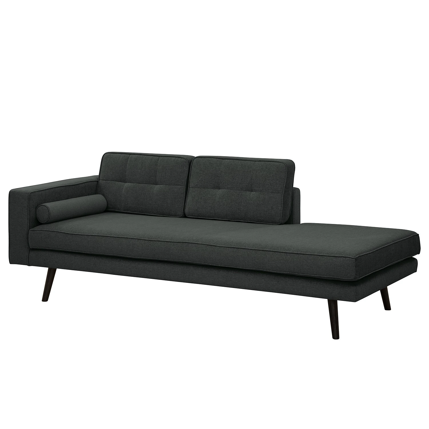 Norrwood Recamiere Vagnas I - Webstoff Nere: Schwarz - Armlehne davorstehend links 1 Norrwood Recamiere Vagnas I - Webstoff Nere: Schwarz - Armlehne davorstehend links