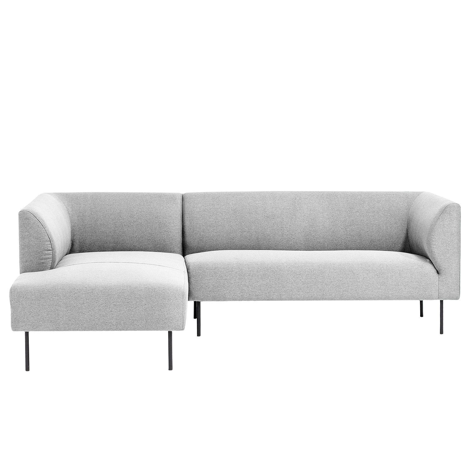 Fredriks Ecksofa Kolkki - Webstoff - Hellgrau - Longchair davorstehend links 4 Fredriks Ecksofa Kolkki - Webstoff - Hellgrau - Longchair davorstehend links – Bild 4