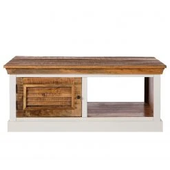 Maison Belfort Couchtisch Newhaven - Mango massiv - Mango / Weiß -Wohnzimmermöbel boutique en ligne 1000209374 210312 15534400003 DETAILS P000000001000209374