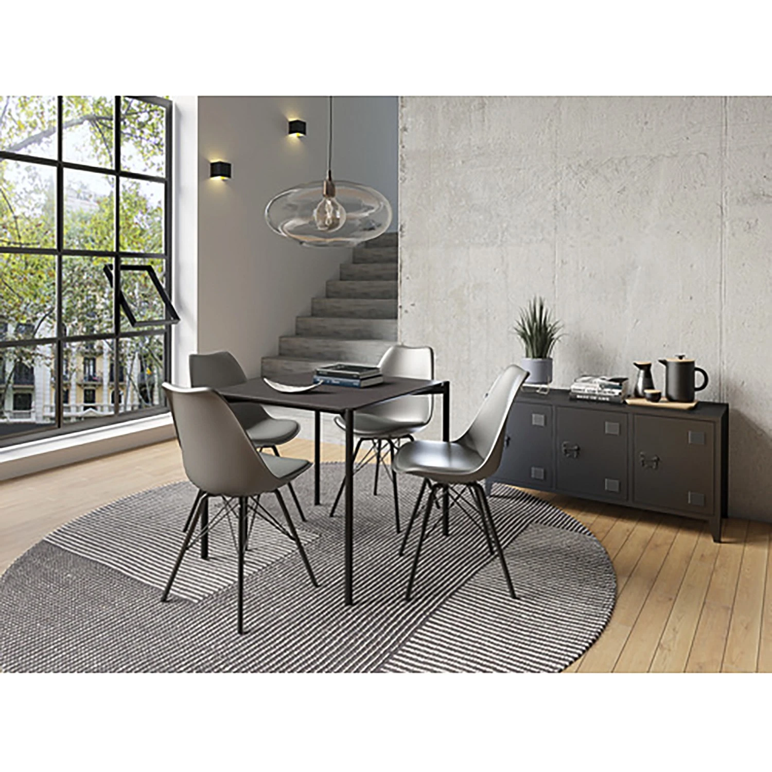 Loftscape Sideboard Norwell - Metall - Schwarz 5 Loftscape Sideboard Norwell - Metall - Schwarz – Bild 5