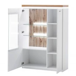 Loftscape Wohnwand Mundai II (3-teilig) - Inkl. Beleuchtung - Weiß / Eiche Wotan Dekor -Wohnzimmermöbel boutique en ligne 1000210798 200430 14332700057 DETAILS P000000001000210798