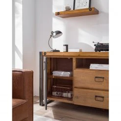 Ars manufacti Sideboard Manchester V - Akazie massiv / Metall - Akazie / Anthrazit -Wohnzimmermöbel boutique en ligne 1000210963 210210 12495200003 DETAILS P000000001000210963