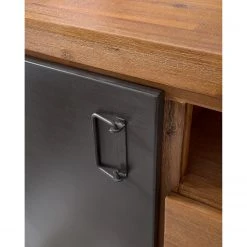 Ars manufacti Sideboard Manchester V - Akazie massiv / Metall - Akazie / Anthrazit -Wohnzimmermöbel boutique en ligne 1000210963 210210 12495400004 DETAILS P000000001000210963