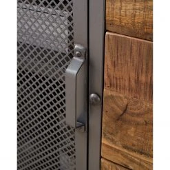 Ars manufacti Sideboard Hunter II - Mango massiv / Metall - Mango / Blaugrau -Wohnzimmermöbel boutique en ligne 1000211063 210219 10173600004 DETAILS P000000001000211063