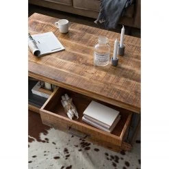 Ars manufacti Couchtisch Hunter - Mango massiv / Metall - Mango / Blaugrau -Wohnzimmermöbel boutique en ligne 1000211073 210225 12533900023 MOOD DETAILS P000000001000211073 mood