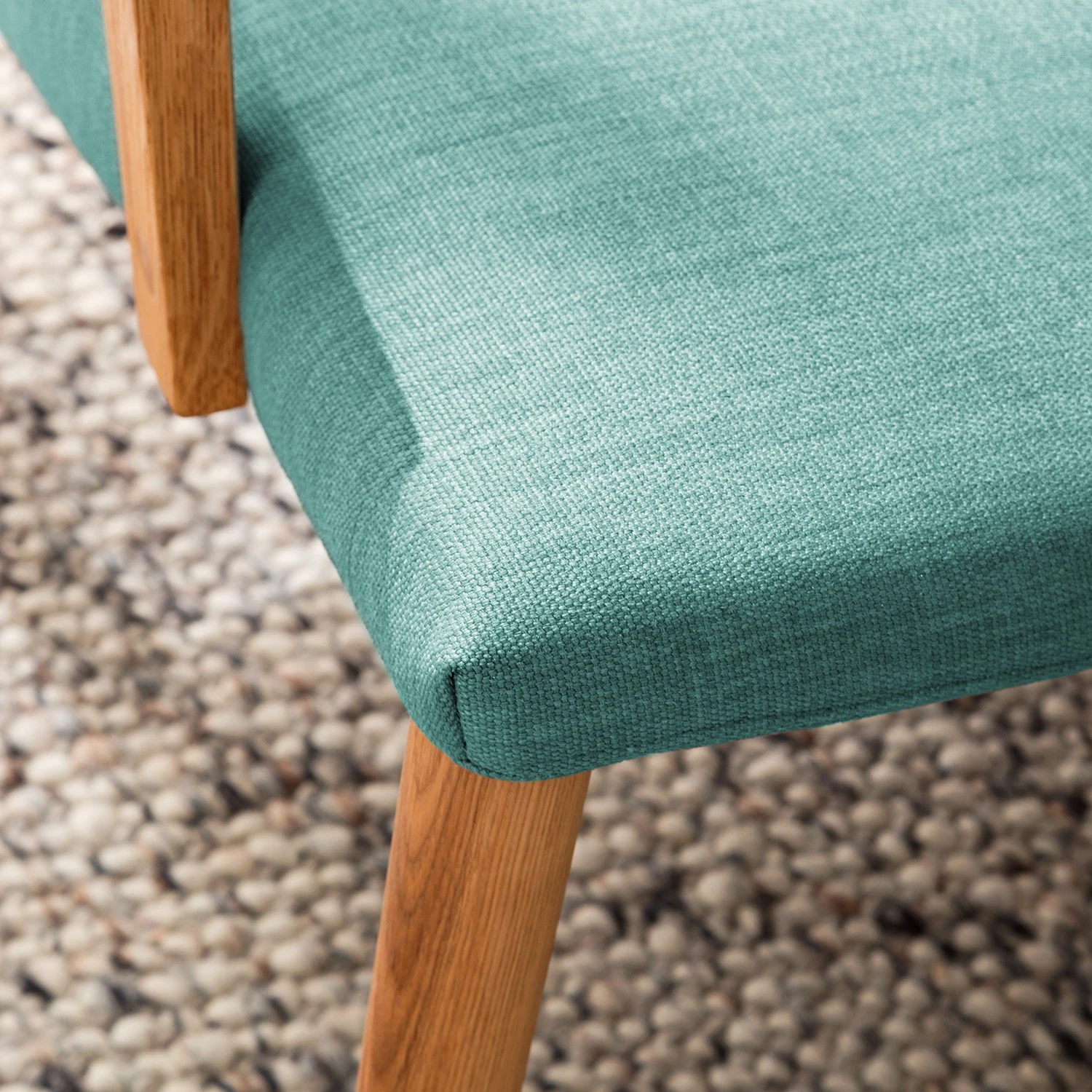 Mørteens Sessel Sonka II - Flachgewebe - Türkis - Mit Armlehnen 9 Mørteens Sessel Sonka II - Flachgewebe - Türkis - Mit Armlehnen – Bild 9