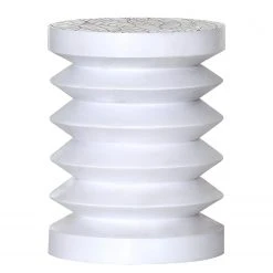 Red Living Beistelltisch Edgewood IV - Mango massiv - Mango Weiß / Mango